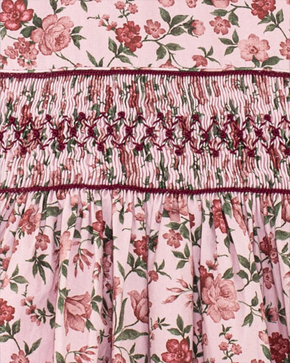 Julie Jumper Rose Garden Twill Smock - Smocked Dress