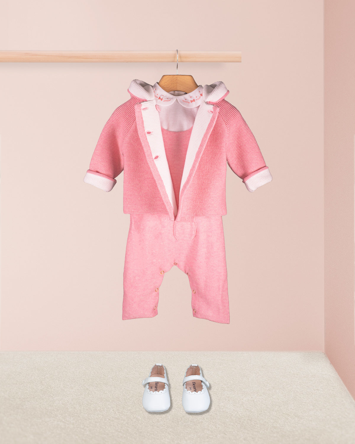 Jackpot Candy Mélange Hooded Jacket - Layette