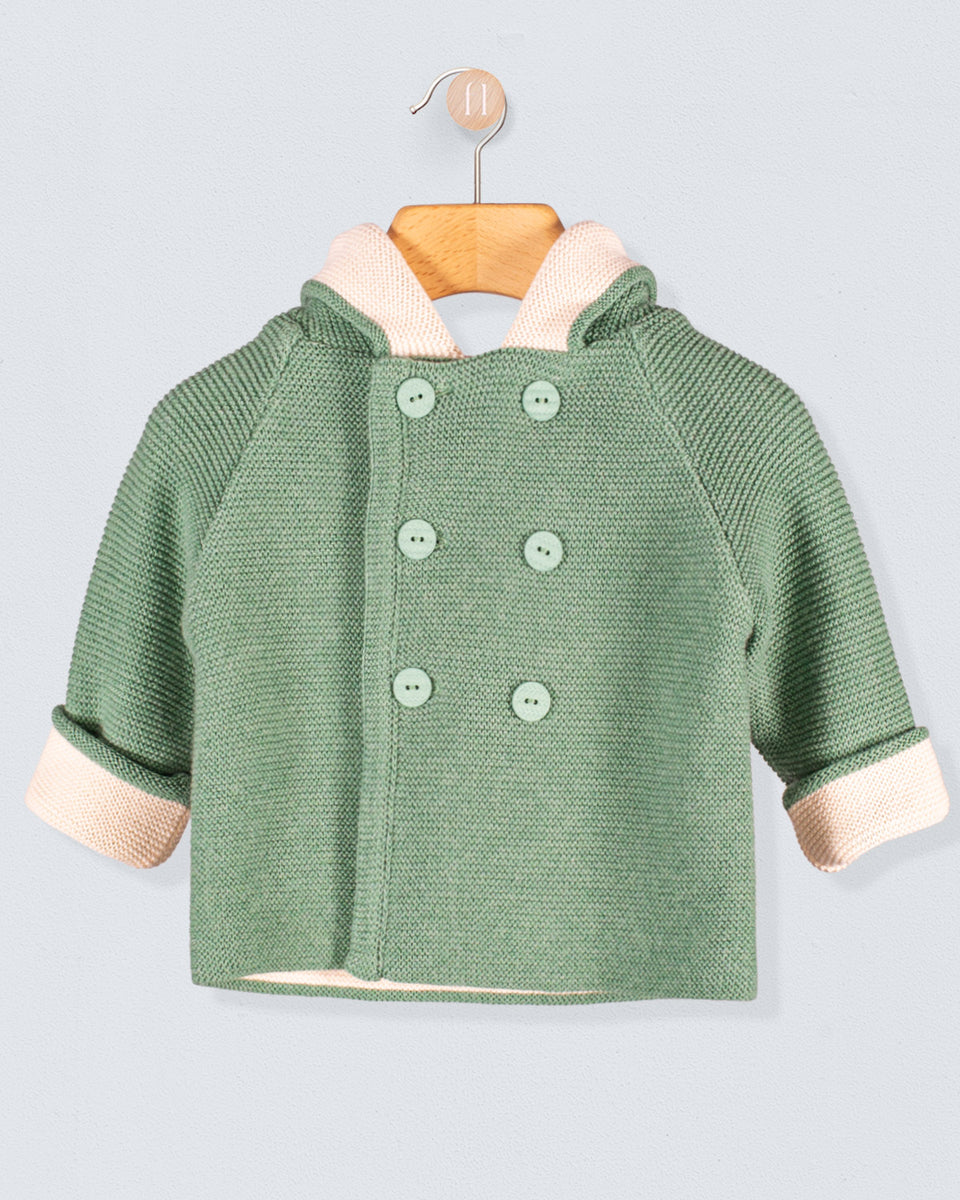 Jackpot Sage Mélange Hooded Jacket