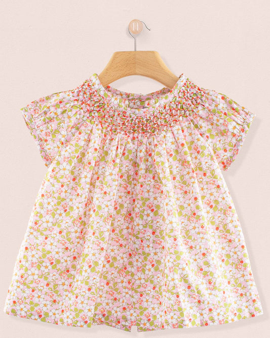 Jacqueline Liberty Strawberry Field Pink Tunic - Tunic