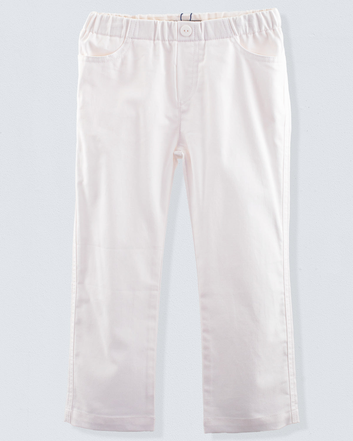 James Twill White Pull-On Pant