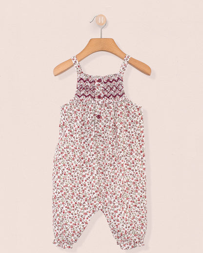 Joie Belina Small Burgundy Floral Overall - Romper