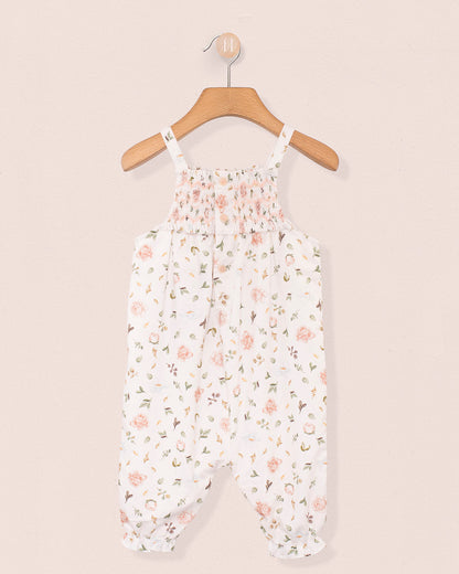 Joie Tuscany Soft Pink Rosebuds Overall - Romper