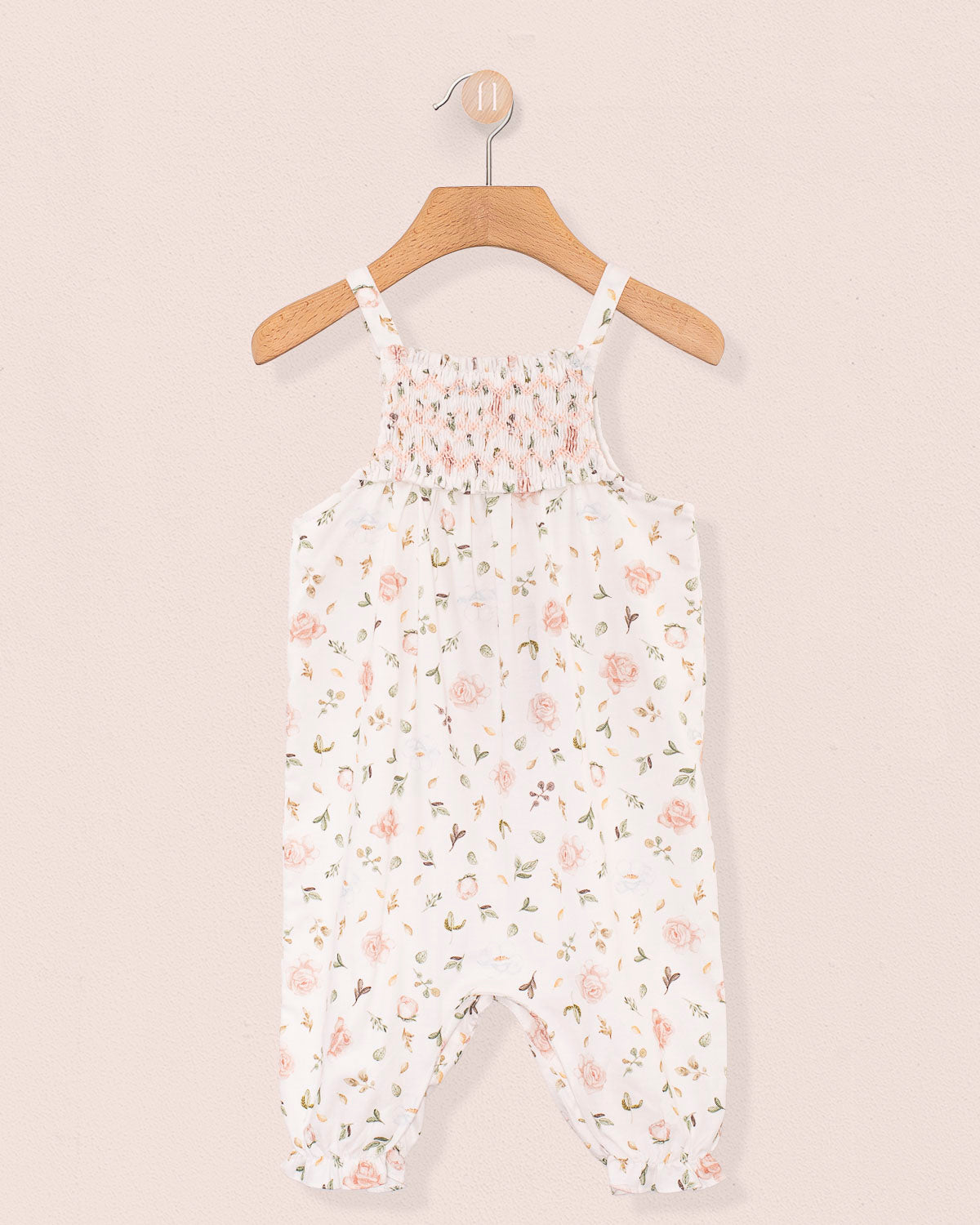 Joie Tuscany Soft Pink Rosebuds Overall - Romper