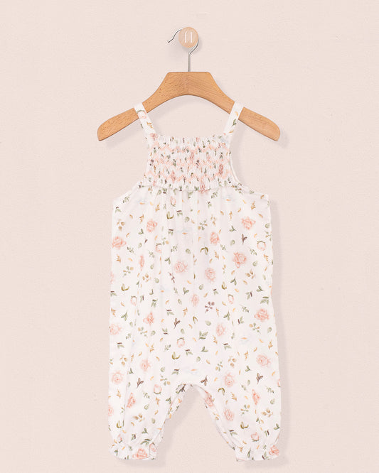 Joie Tuscany Soft Pink Rosebuds Overall - Romper