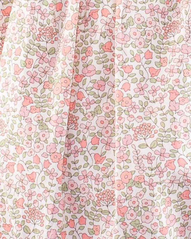 Joyeuse Garden Pink Smocked Bubble - Romper