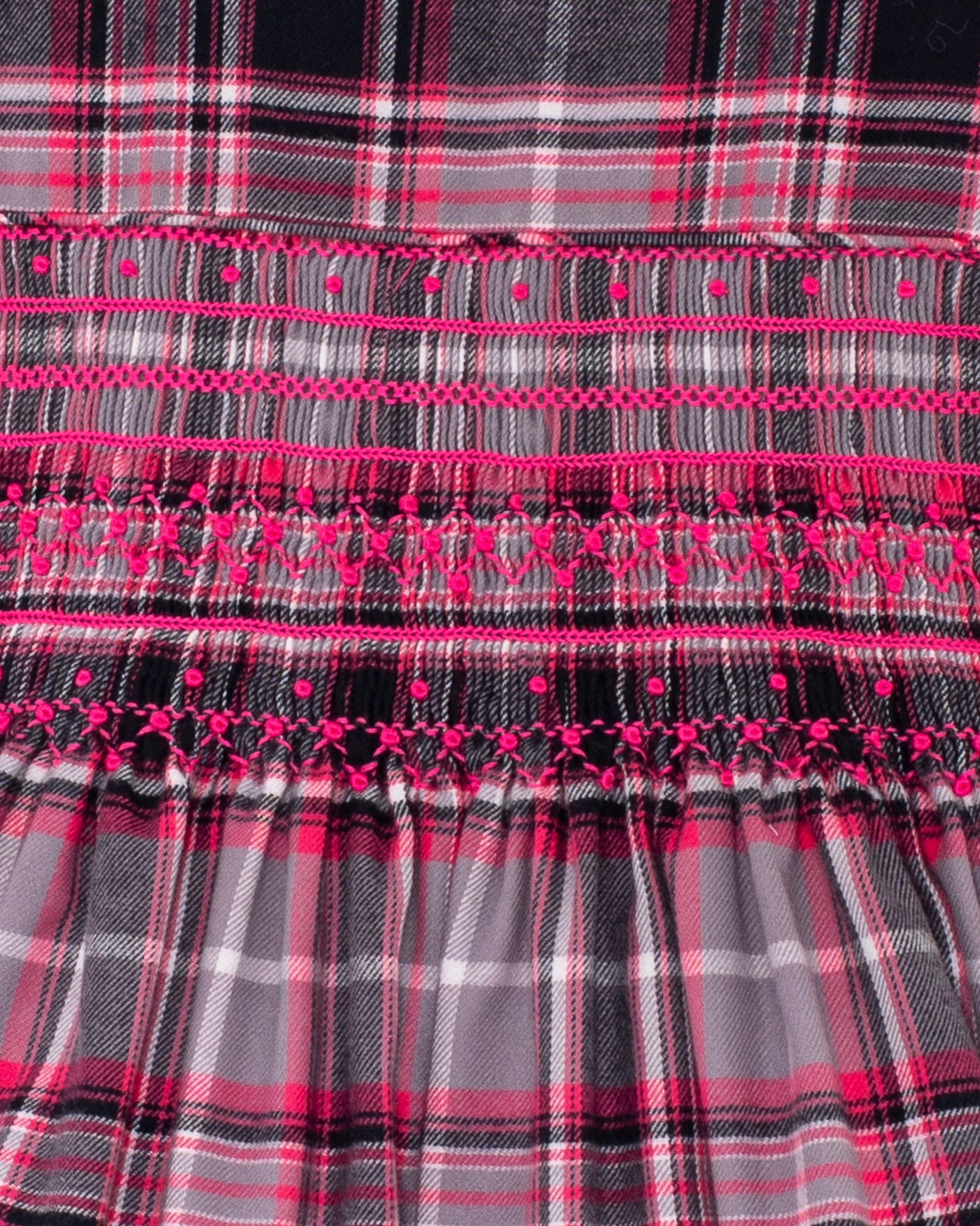 Julianne Primrose Flannel Smock - Smocked Dress