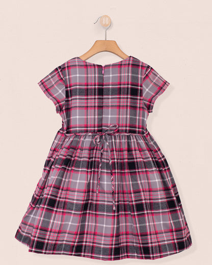 Julianne Primrose Flannel Smock - Smocked Dress