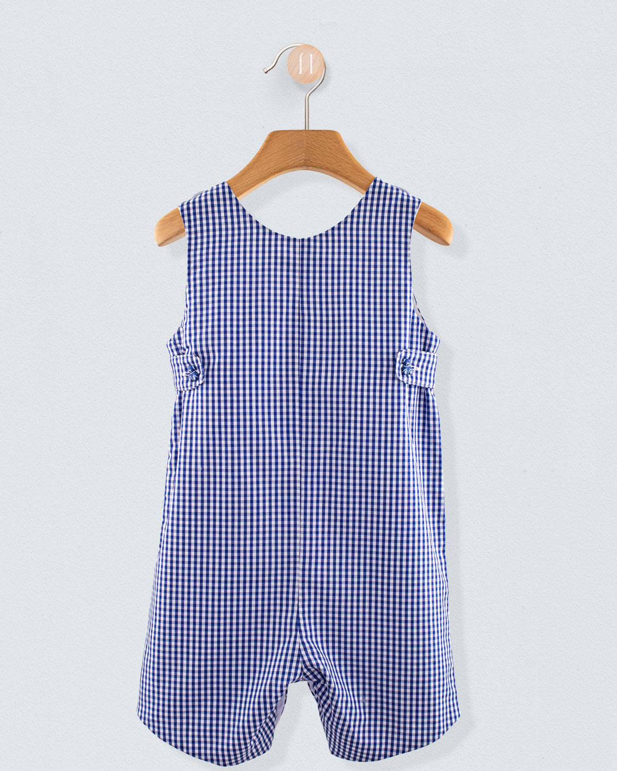 Kennedy Small Navy Gingham Romper - Romper