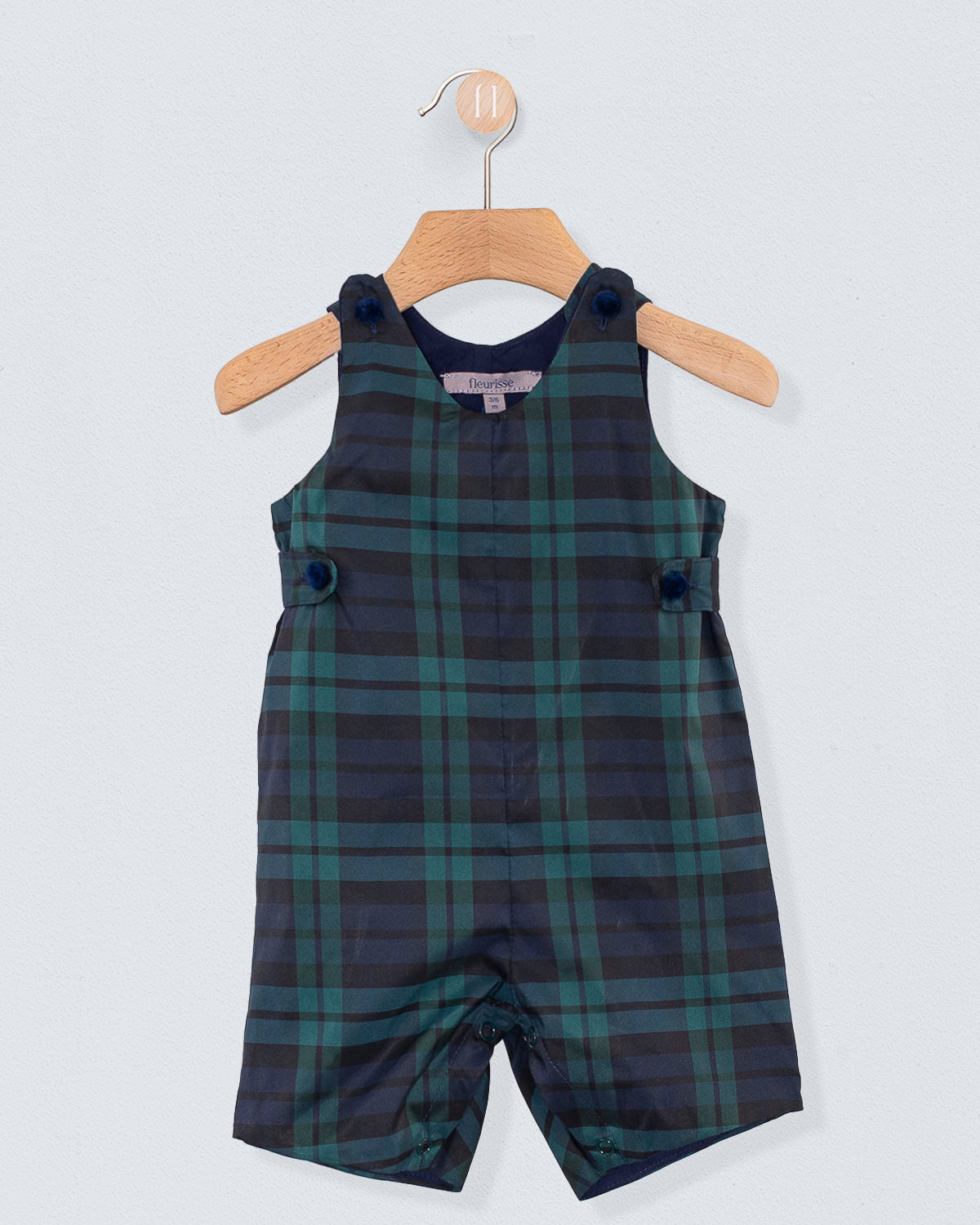 Kennedy Holiday Black Watch Plaid Romper - Romper