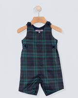 Kennedy Holiday Black Watch Plaid Romper