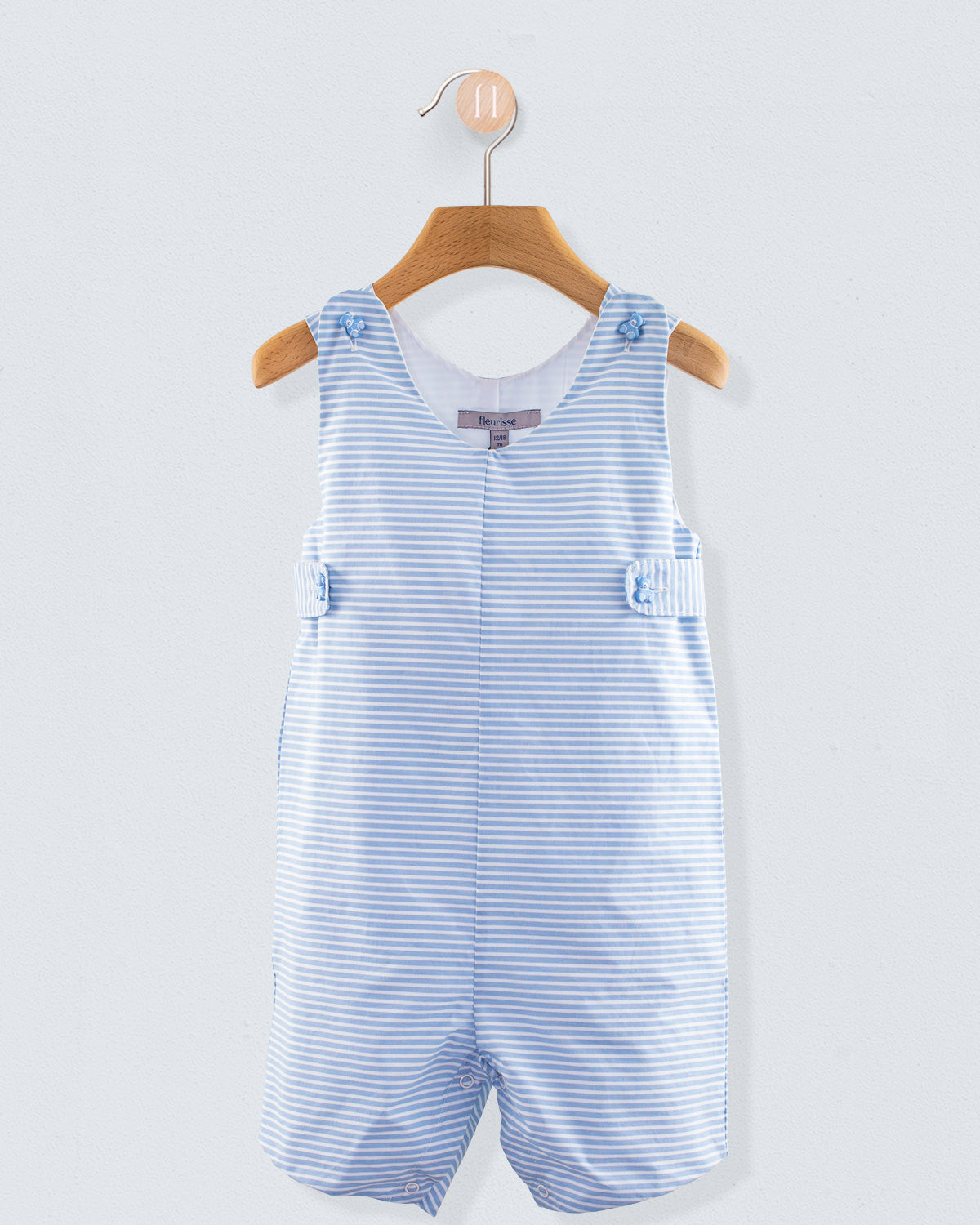 Kennedy French Blue Stripe Romper - Romper