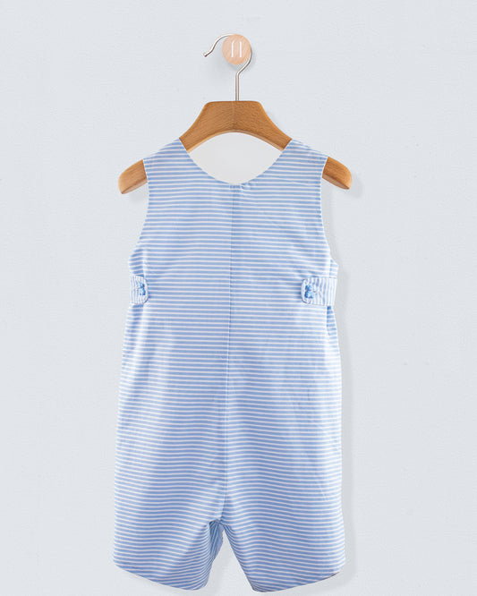 Kennedy French Blue Stripe Romper - Romper