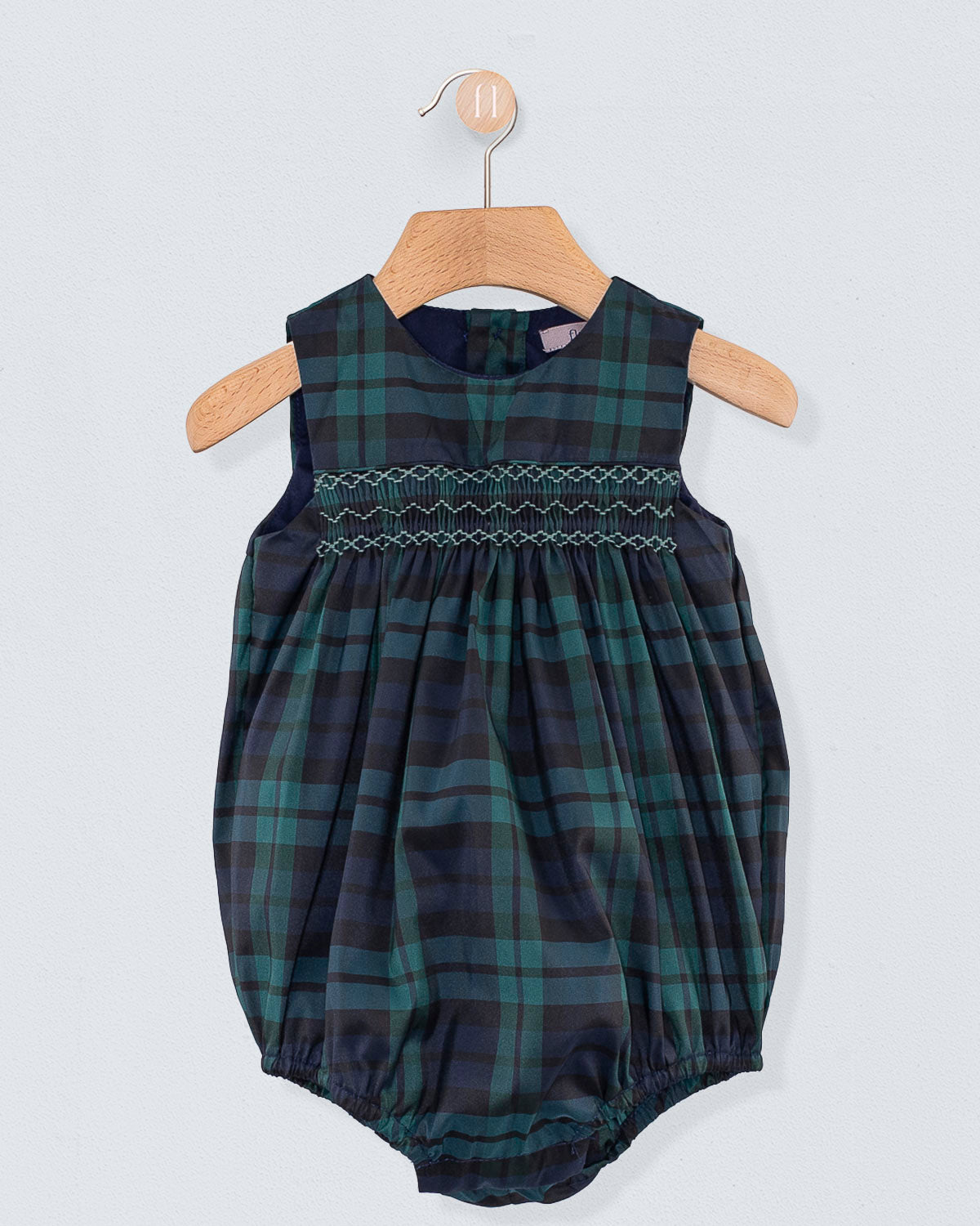 Kensington Holiday Black Watch Plaid Romper - Romper
