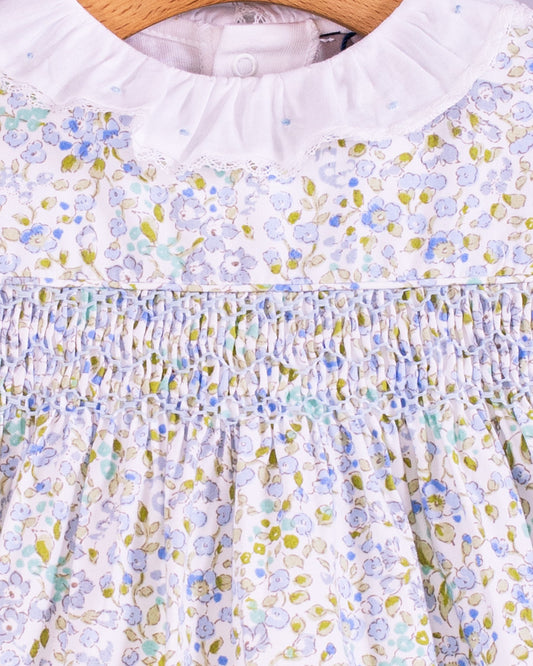 Kensington Monaco Blue Floral Romper - Romper