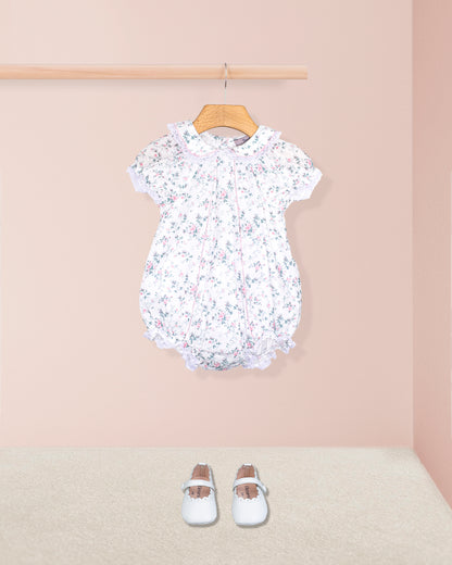 Lace Mini Whisper Floral Bubble - Romper