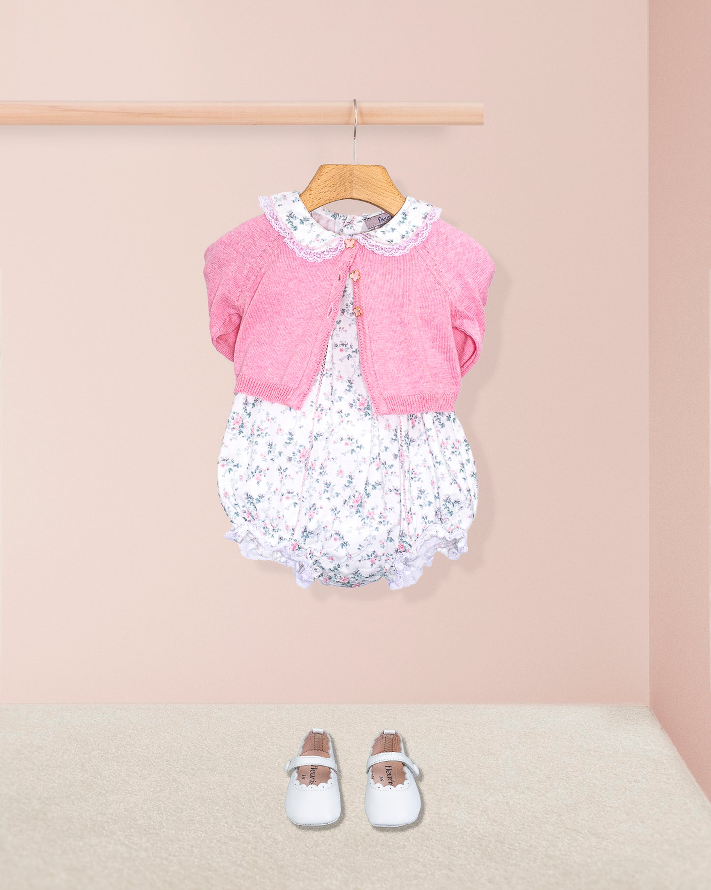 Lace Mini Whisper Floral Bubble - Romper