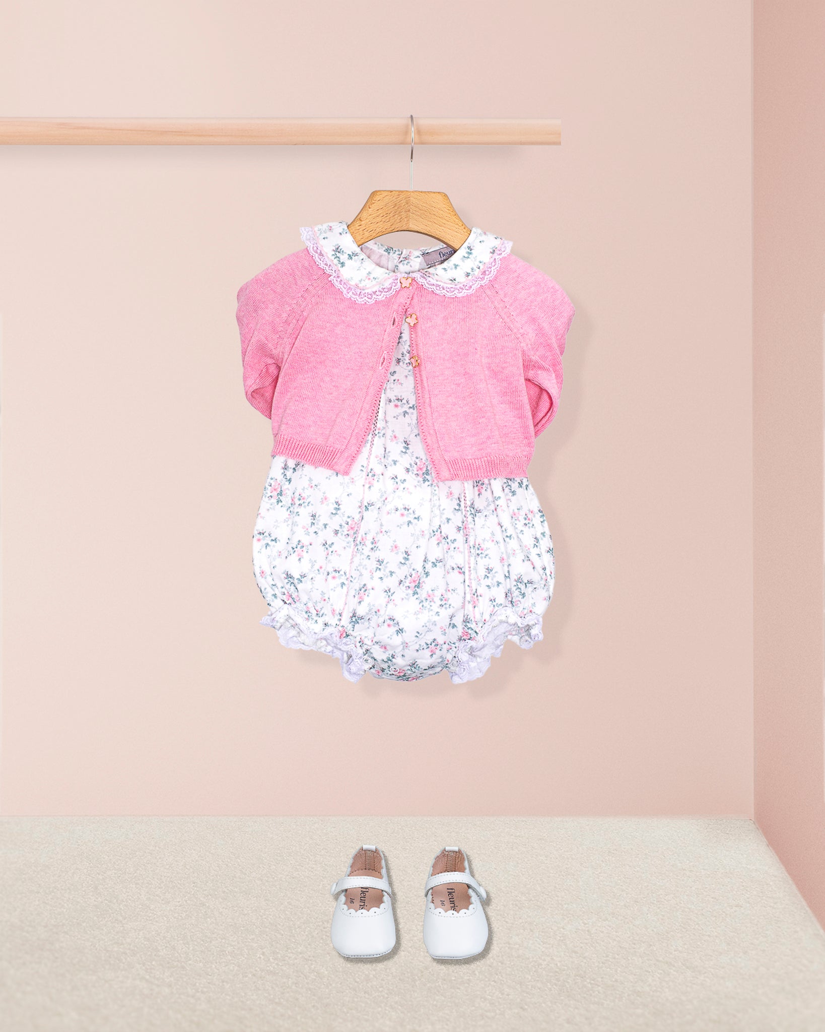 Lace Mini Whisper Floral Bubble - Romper