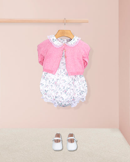 Lace Mini Whisper Floral Bubble - Romper