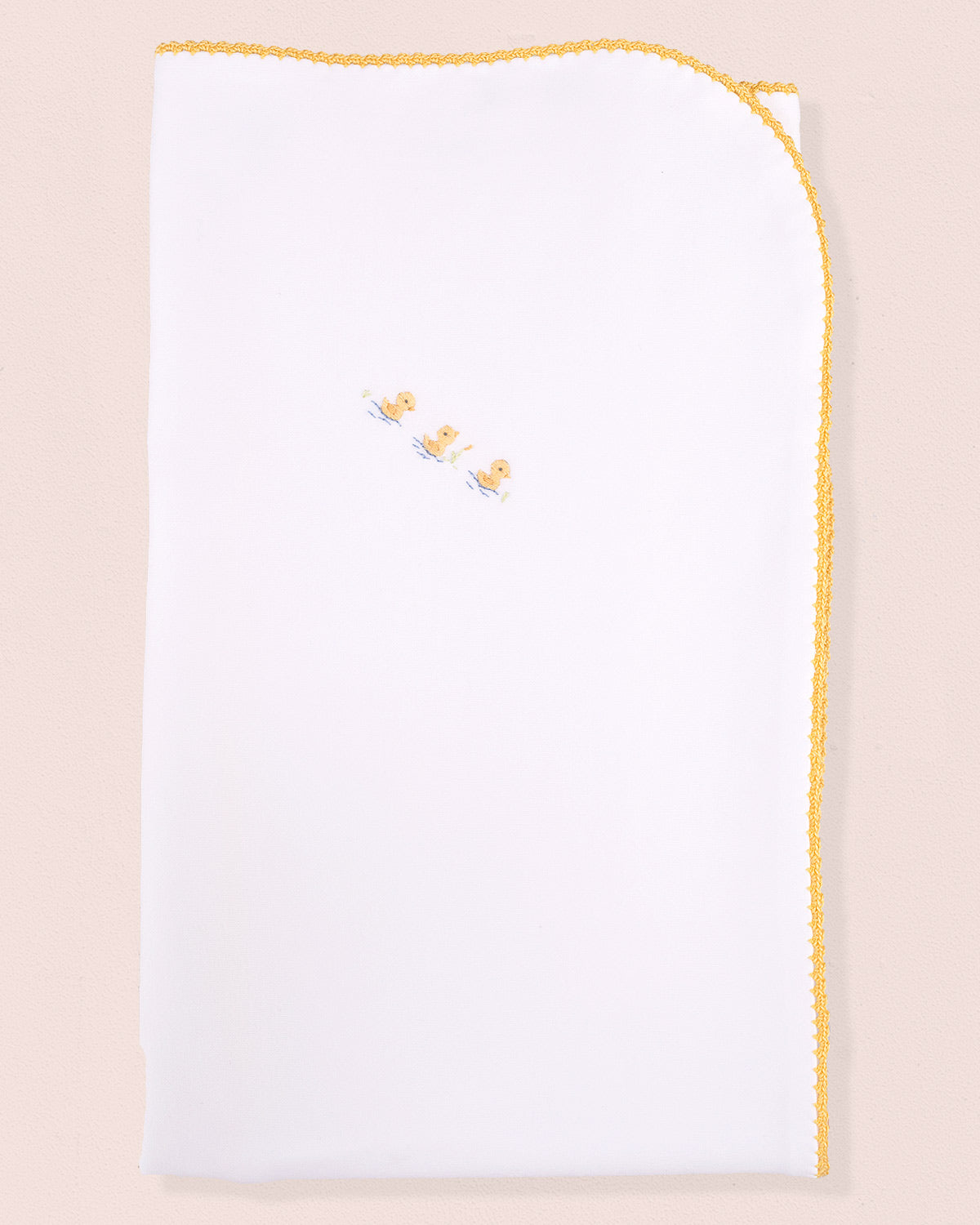 Pima Embroidered Ducks Receiving Blanket - Blanket