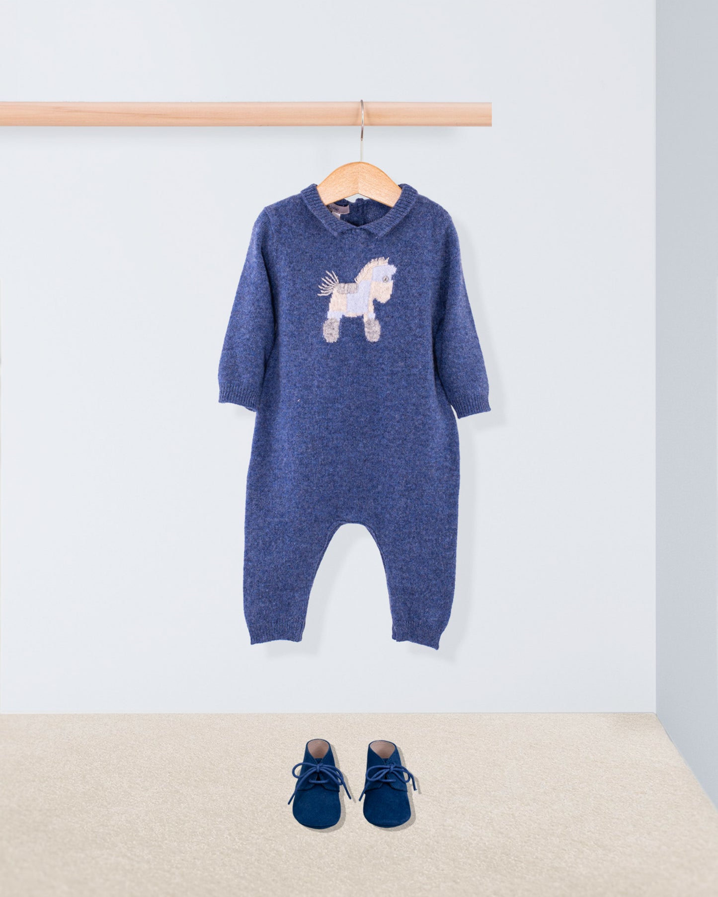 Logan Jean Cashmere Romper - Romper