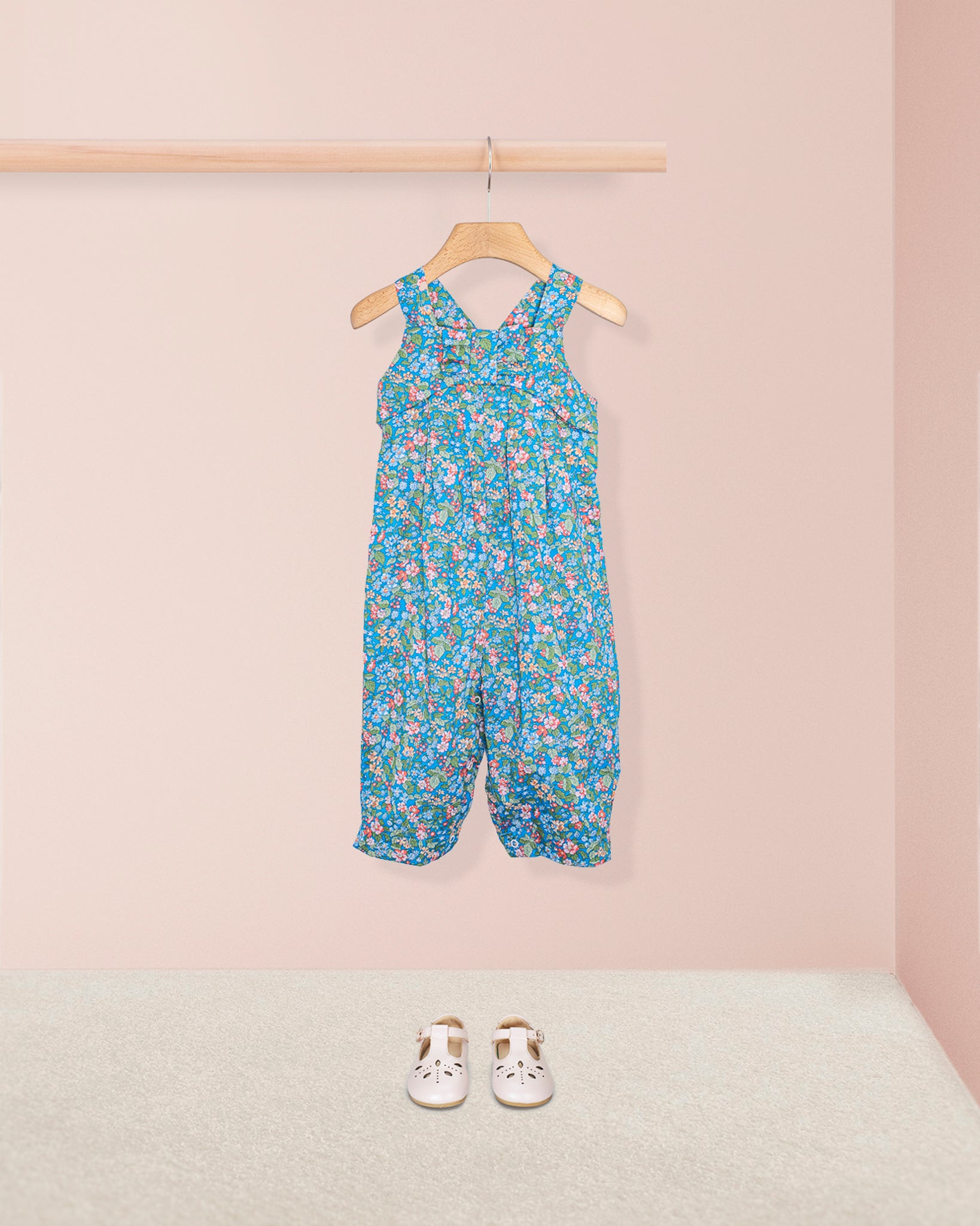 Louise Liberty Hedgerow Blue Overall - Romper