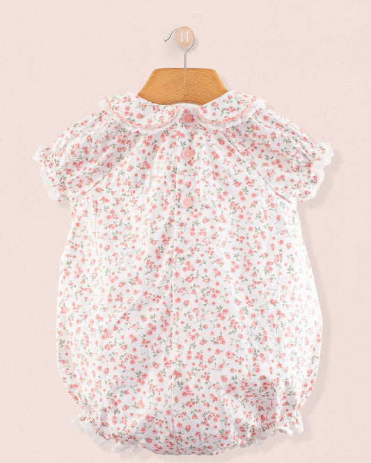 Lace Elegant Pink Florencia Bubble - Romper