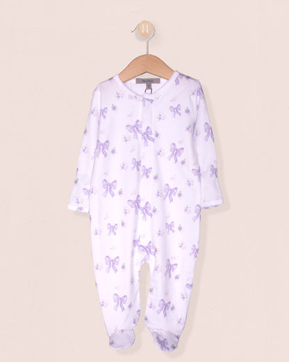 Pima Bows Lavender Stretchie