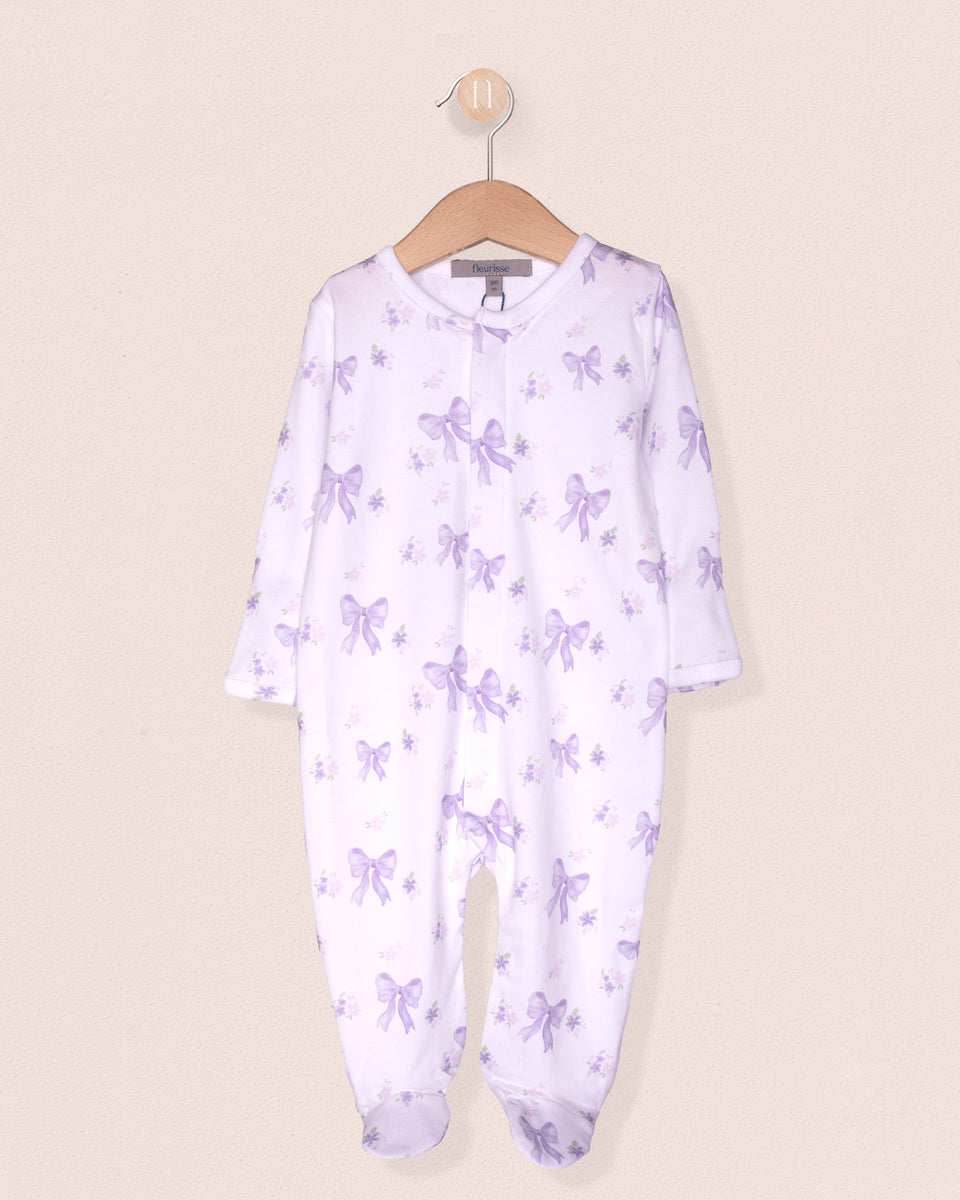 Pima Bows Lavender Stretchie