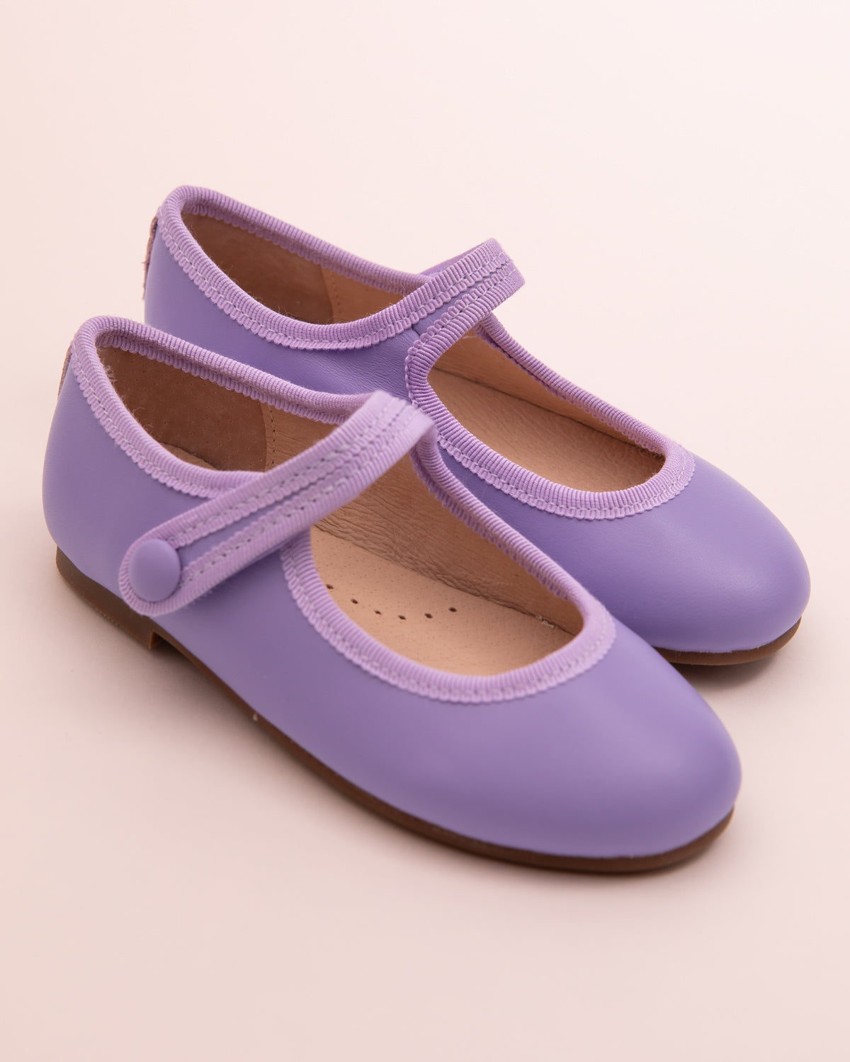 Victoria Lavender Mary-Jane Shoe With Rubber Sole – Fleurisse by Spring Flowers