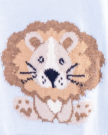 Léon Powder Blue Cotton Cardigan - Sweater