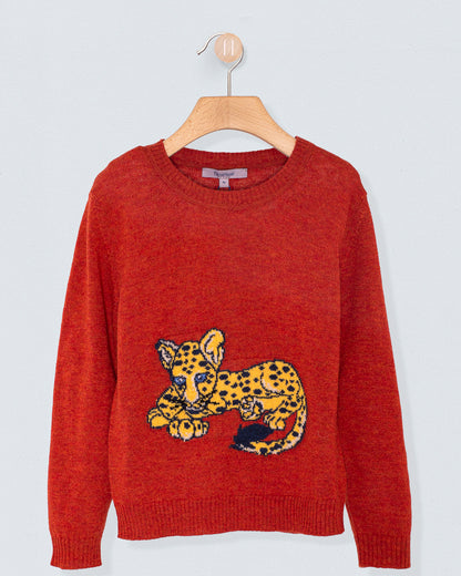 Leopard Maple Sweater - Sweater