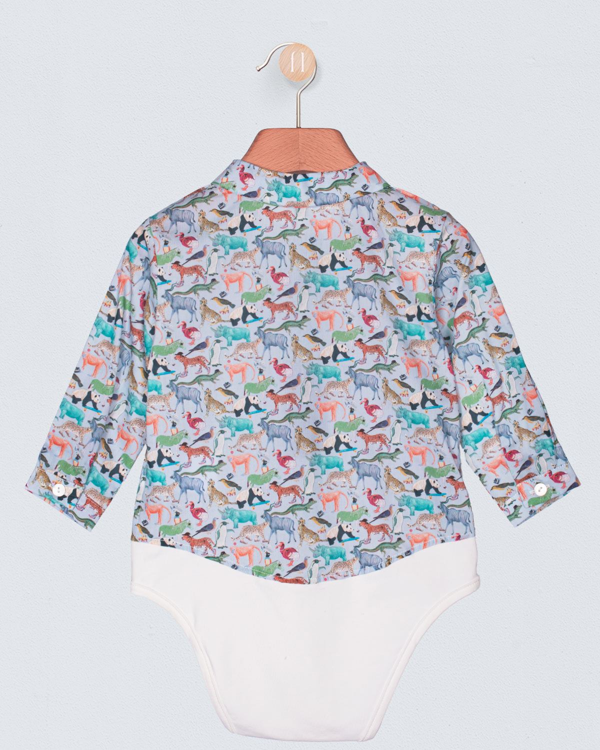 Louis Liberty Animals Blue Queue Onesie Shirt