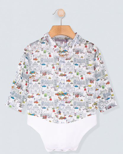 Louis Organic Liberty Construction Onesie Shirt - Shirt