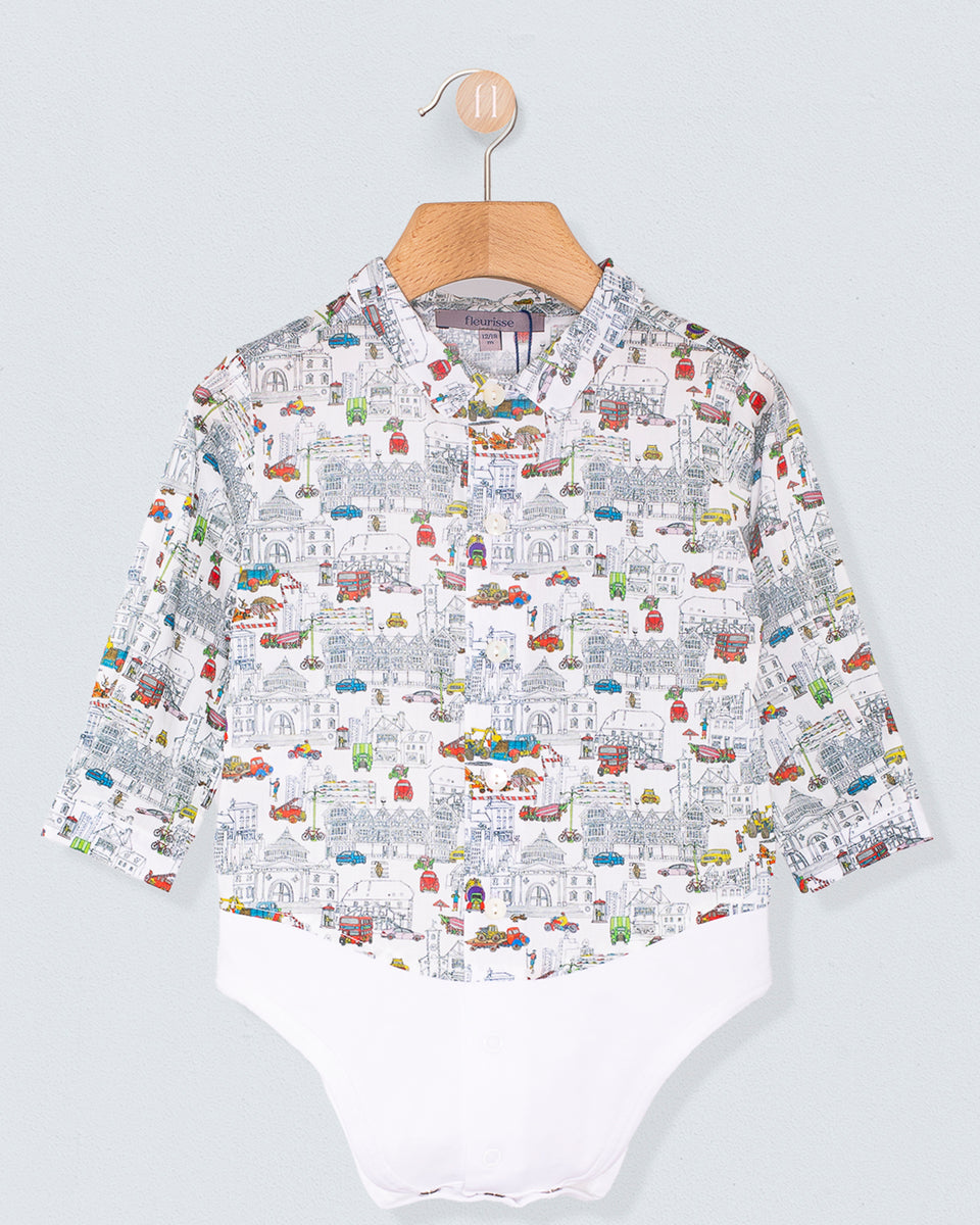 Louis Organic Liberty Construction Onesie Shirt