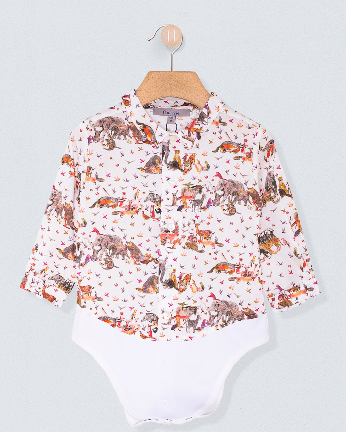 Louis Organic Liberty Jungle Automne Onesie Shirt - Shirt