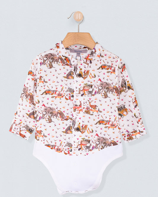 Louis Organic Liberty Jungle Automne Onesie Shirt - Shirt