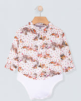 Louis Organic Liberty Jungle Automne Onesie Shirt