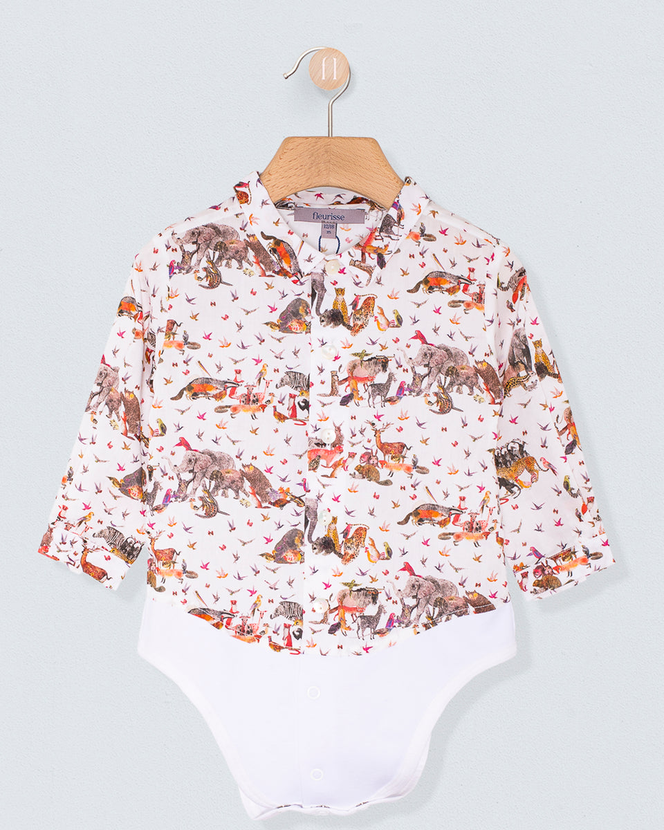 Louis Organic Liberty Jungle Automne Onesie Shirt