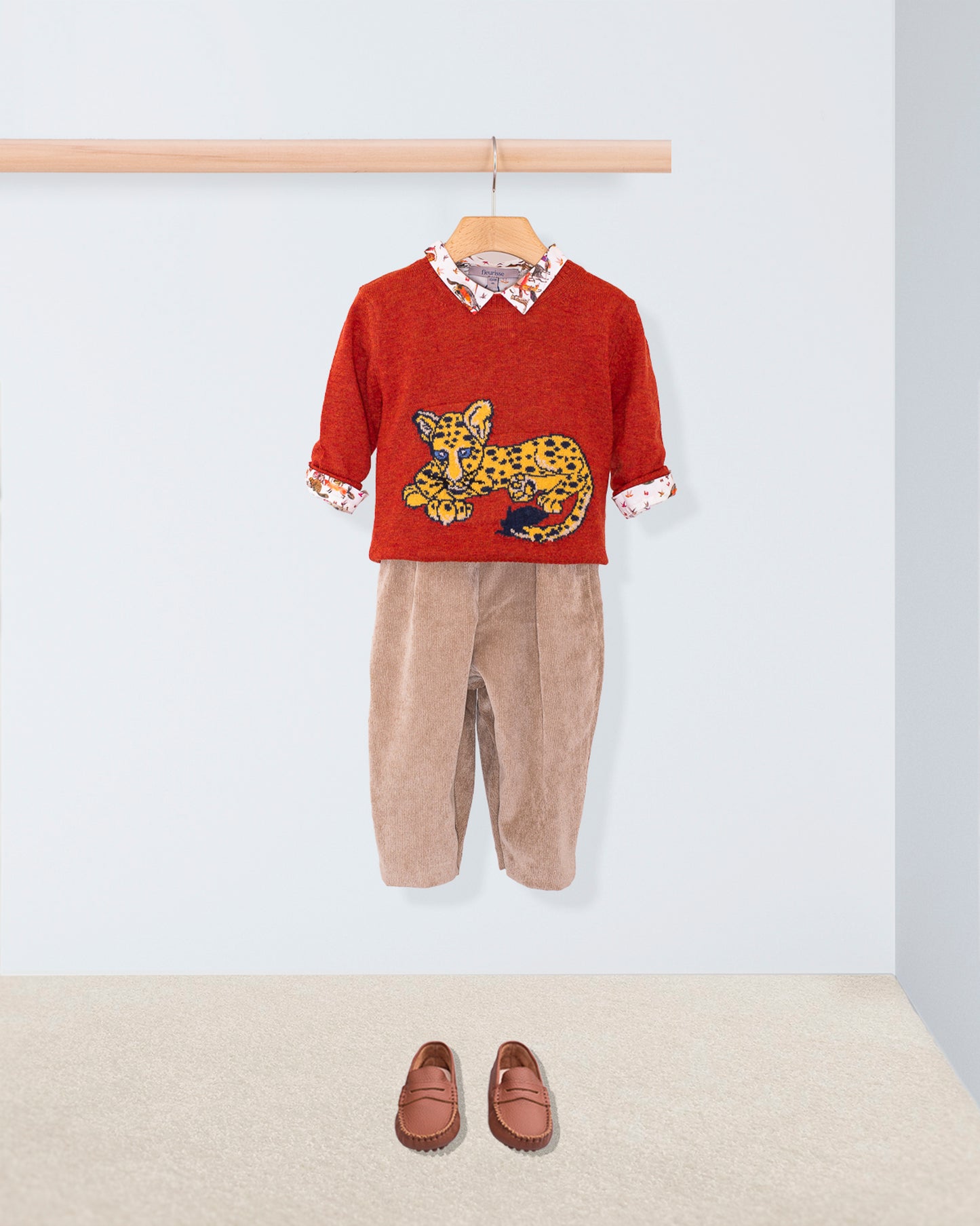 Louis Organic Liberty Jungle Automne Onesie Shirt - Shirt