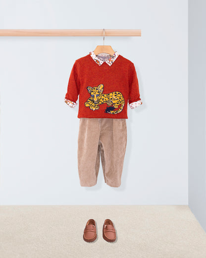 Leopard Maple Sweater - Sweater