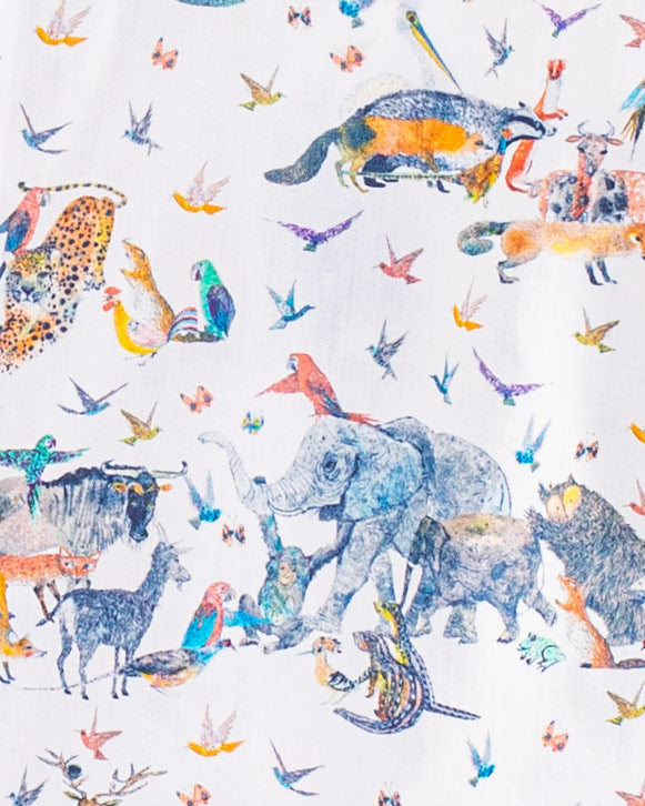 Bernard Organic Liberty Jungle Blue Shirt - Shirt