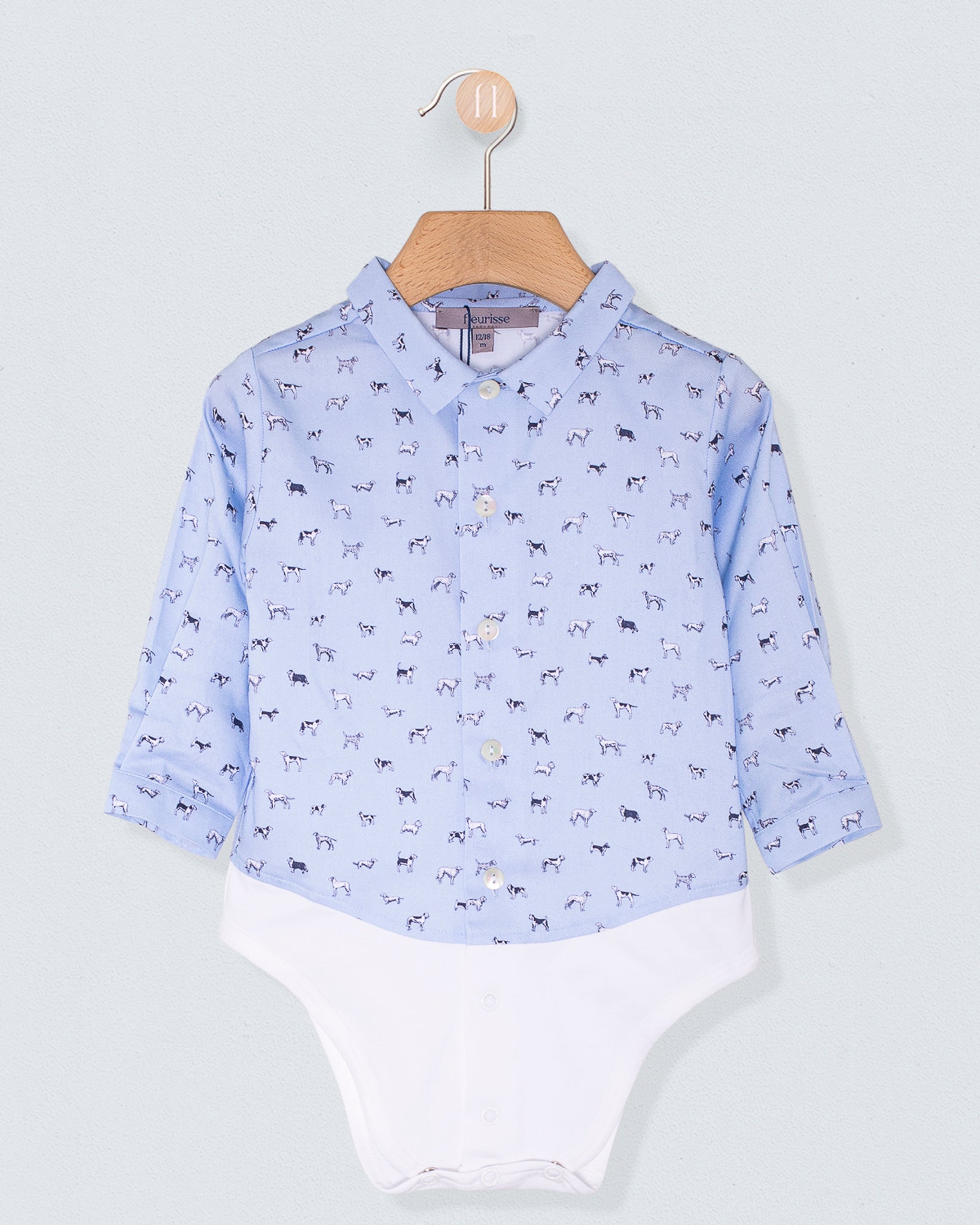 Louis Liberty Man's Best Friend Blue Onesie Shirt - Shirt