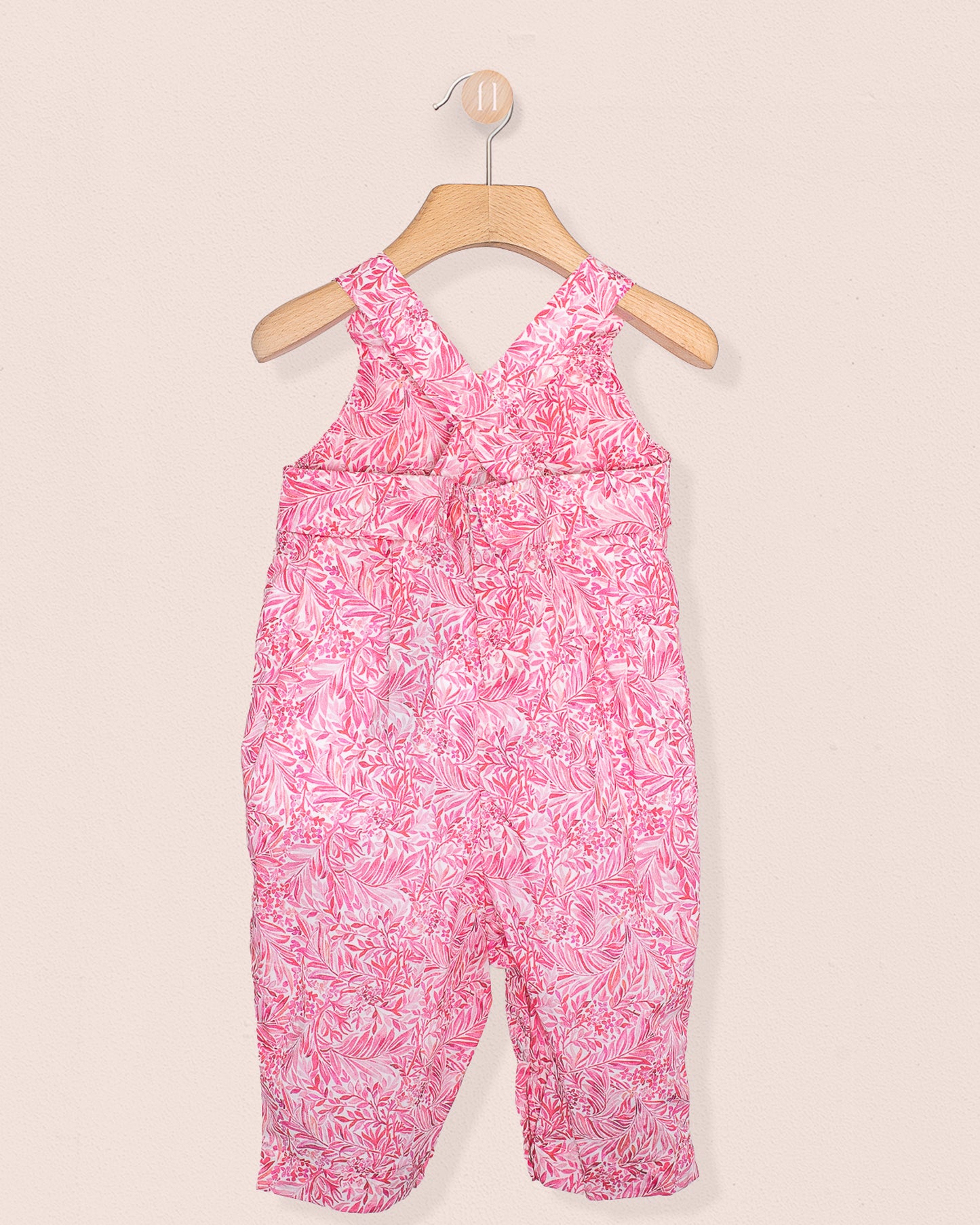 Louise Liberty Wallace Garden Pink Overall - Romper