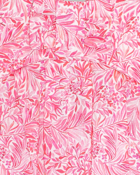 Louise Liberty Wallace Garden Pink Overall - Romper