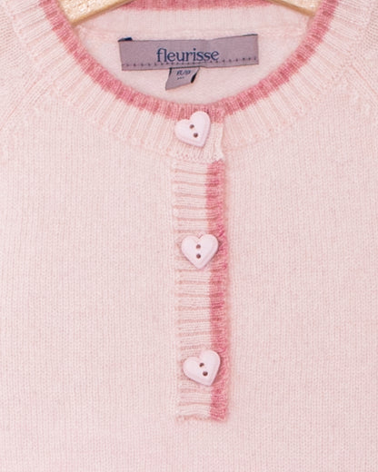 Lovey Pink Hearts Cashmere Dress - Dress