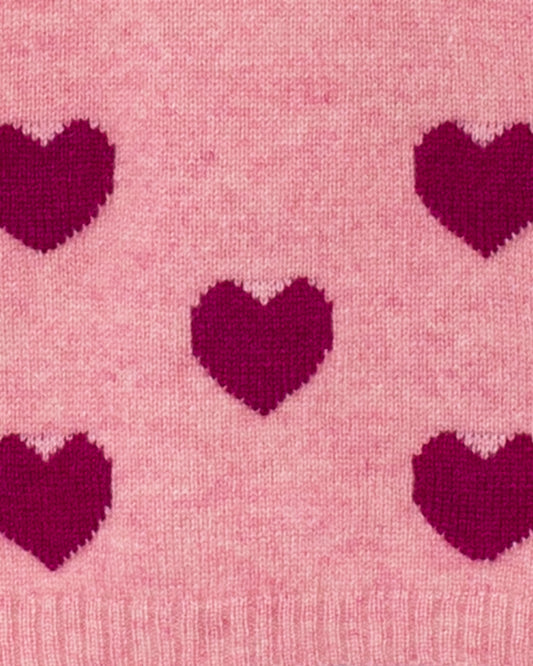Lovey Rose Hearts Cashmere Dress - Dress