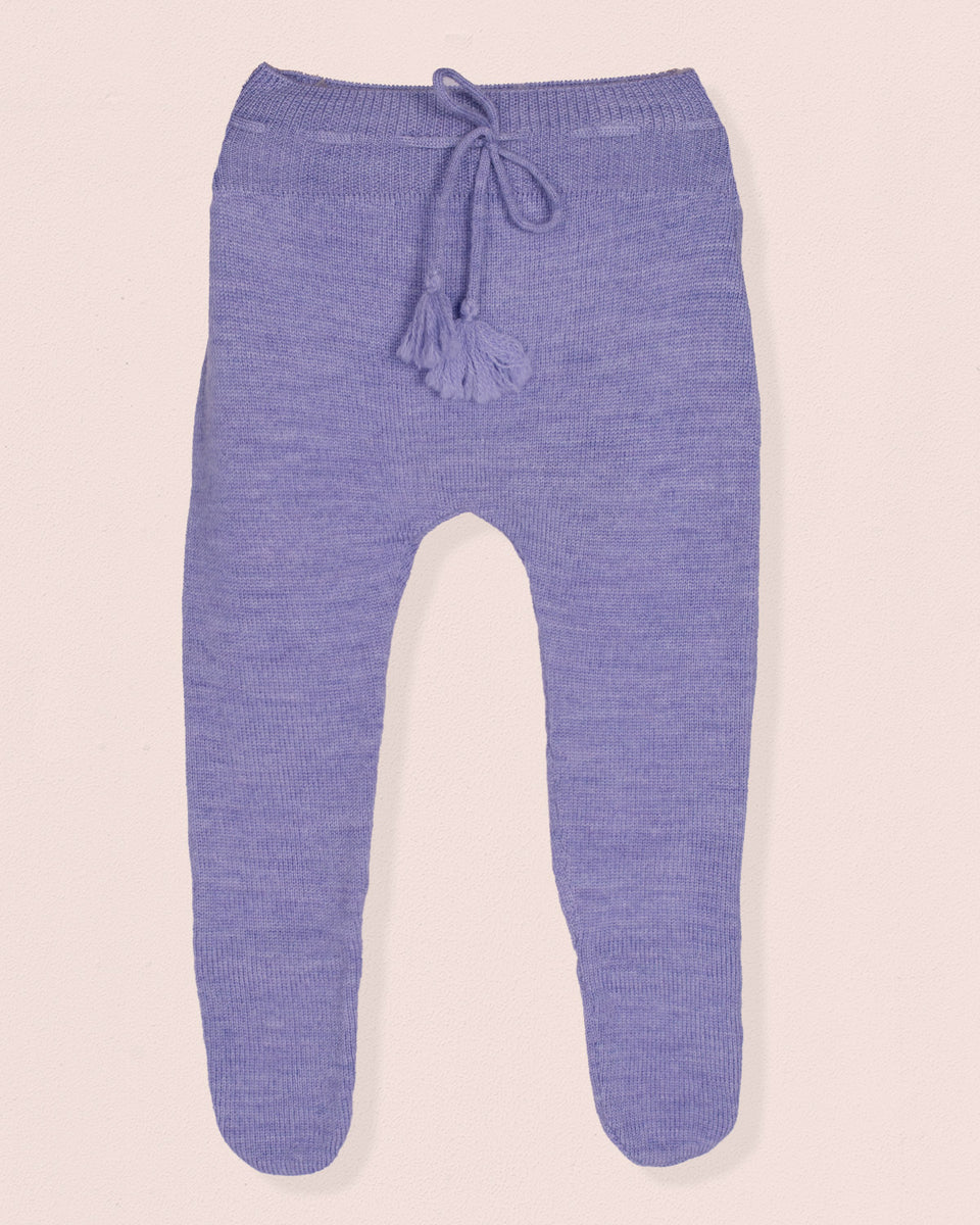 Luna Lavender Knit Footed Legging