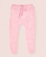 Luna Pink Supermélange Knit Footed Legging