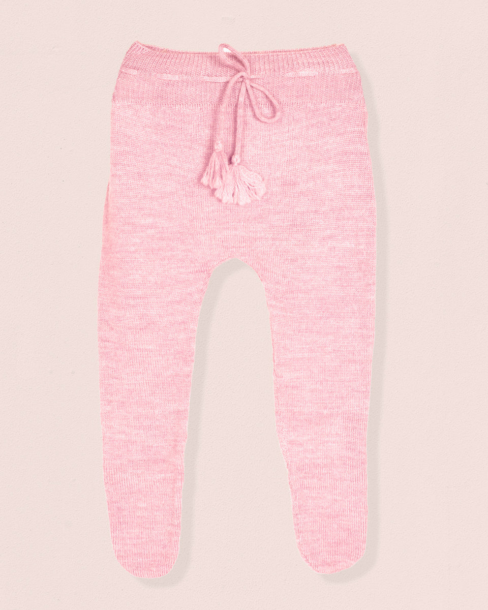 Luna Pink Supermélange Knit Footed Legging